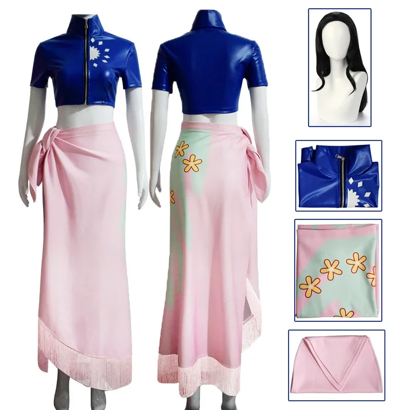 2026 Anime Cosplay Nico Robin Cosplay Costume Women Outfits Carnival Party Dress Wig for Girl Halloween Costumes for Women - view 2