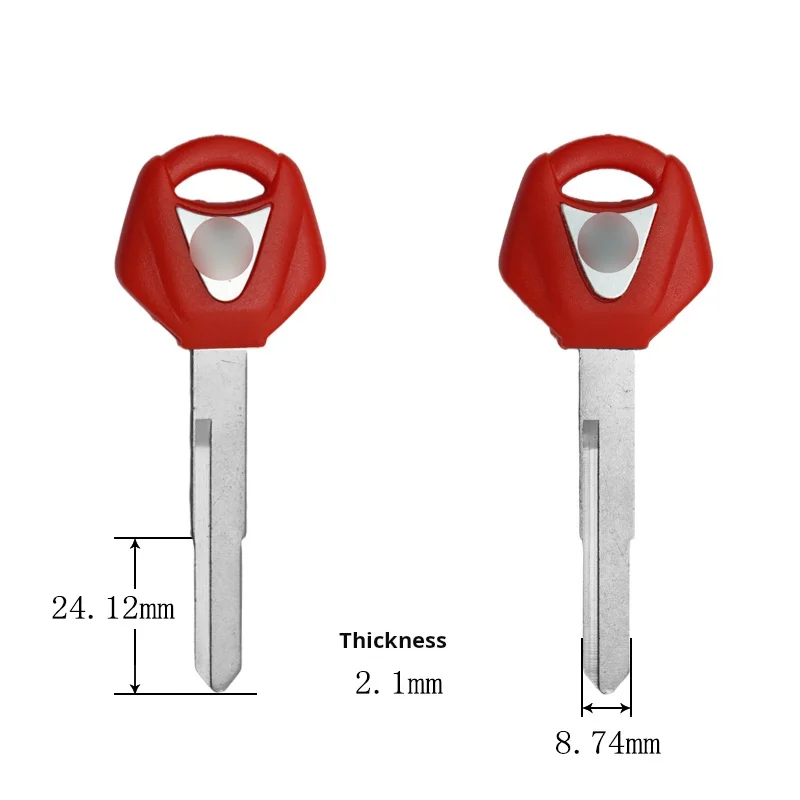 Yamaha motorcycle key, suitable for: Yamaha R1/R3/R25/R6 motorcycle key embryo.(can be placed anti-theft chip)