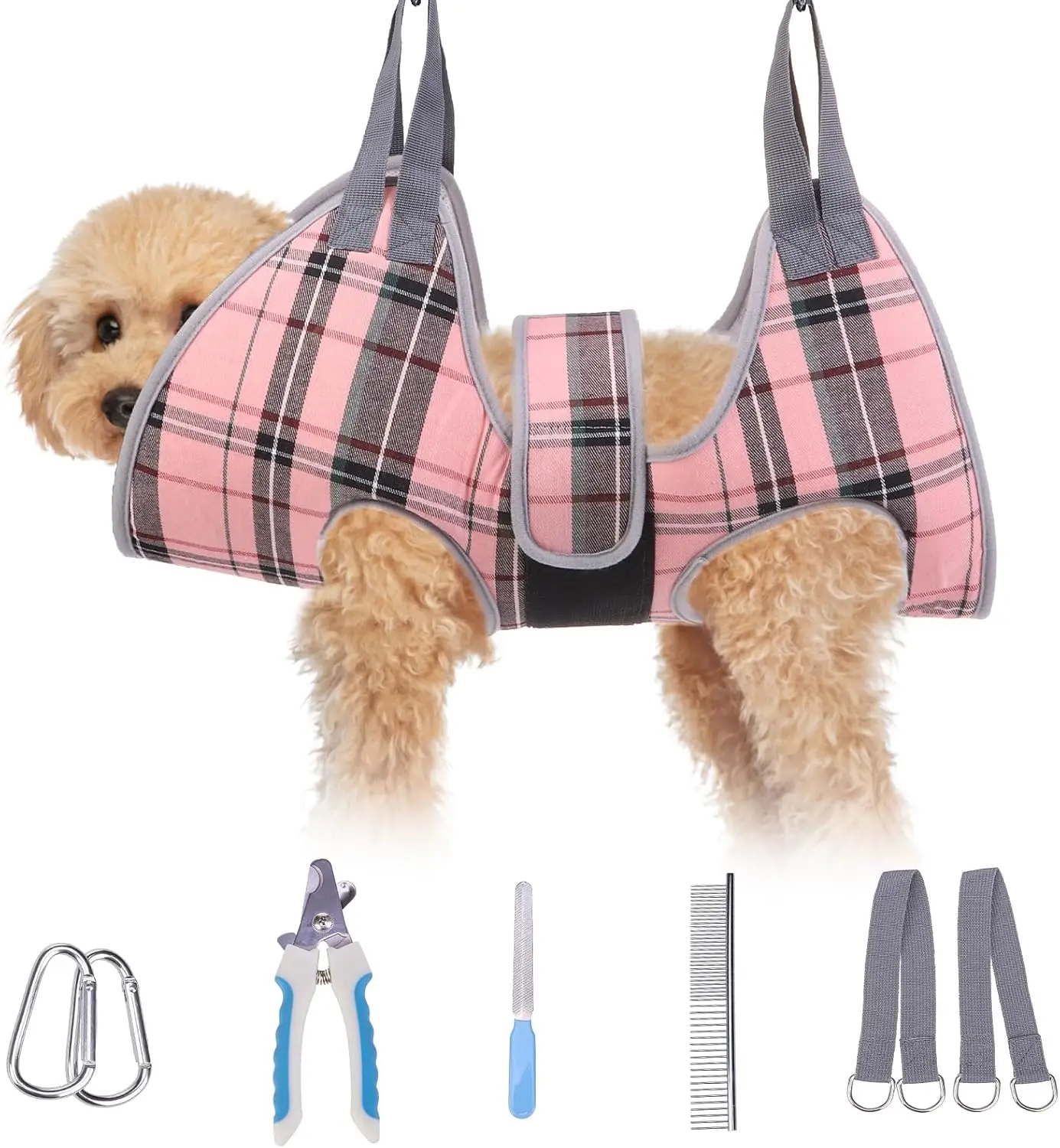 

Dog Grooming Hammo For Small Dogs Cat- Dog Sling For Nail Trimming/Clipping- Dog Hanging Harn Holder With Thi Fabric Ne Support