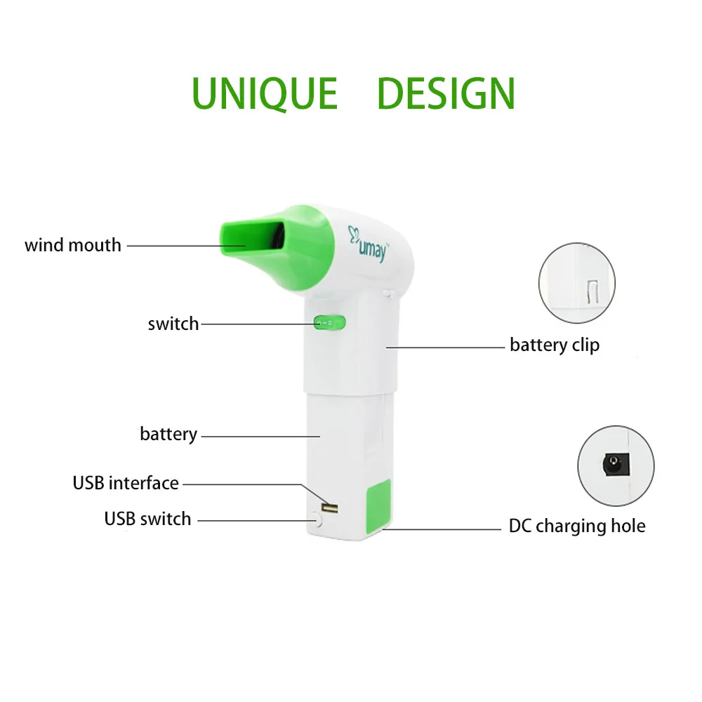 Portable Wireless Hair Dryer with Charging USB Battery Hot and Cold Blower Suitable for Outdoor Baby Pet Personal Care Tools