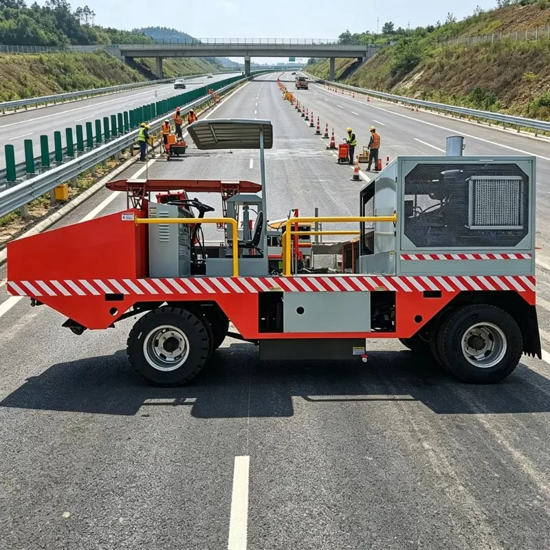 High Efficiency Curb Slipform Paver For Accurate Road Construction Professional Concrete Gutter Forming Machine Construction