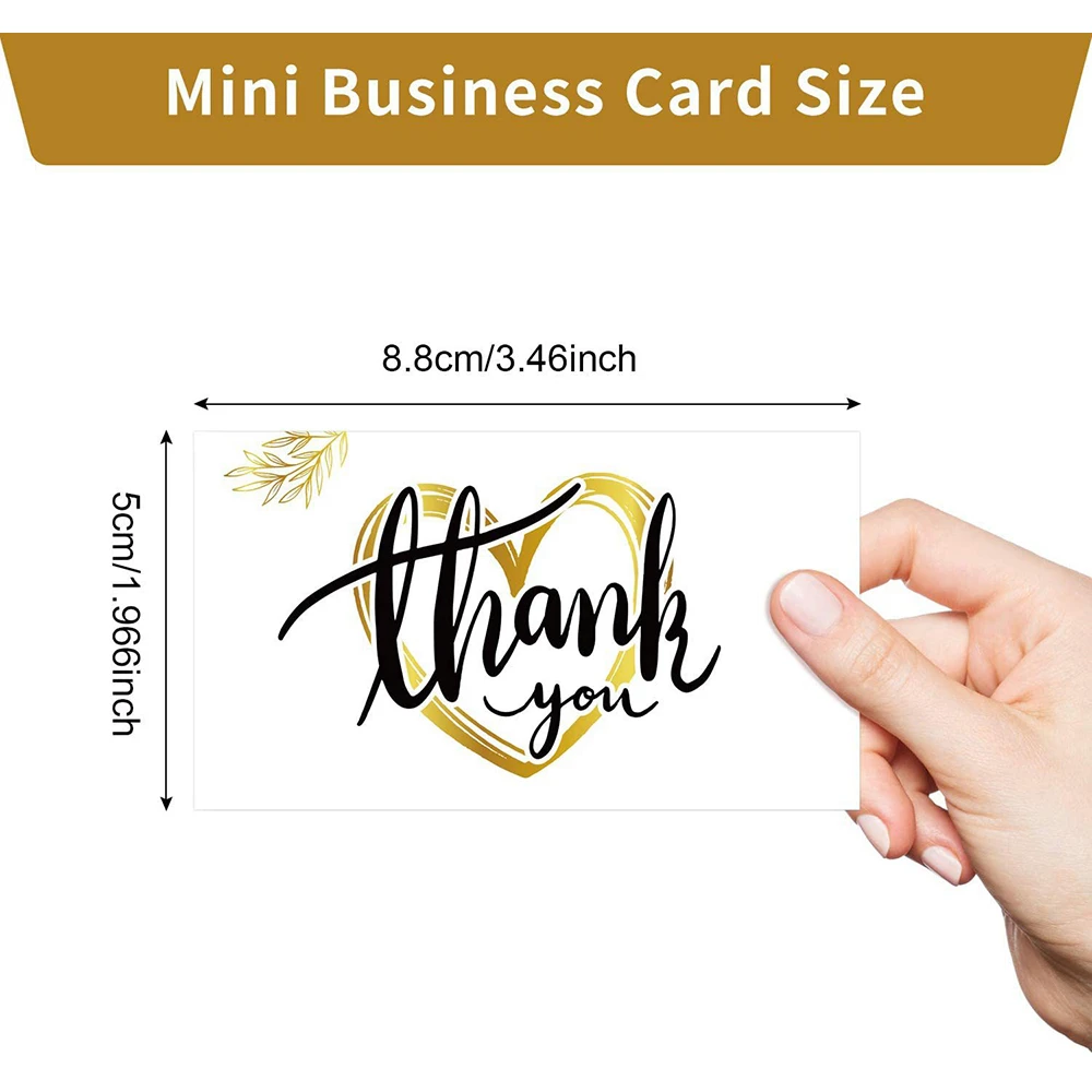 50pcs Thank You Card Delicate Design Scrapbooking Party Invitation Greeting Card Birthday Party Gift Message Cards