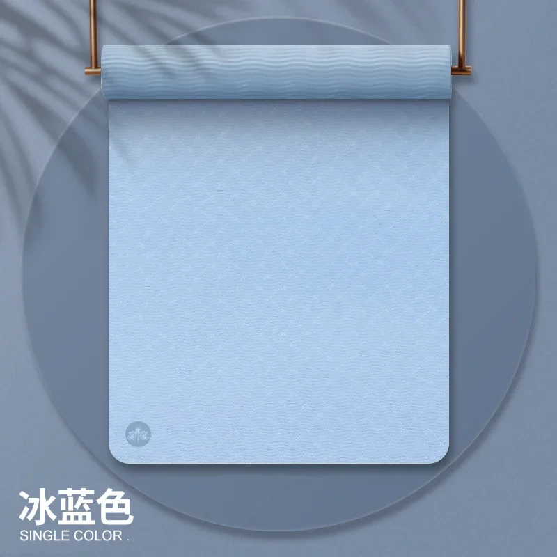 TPE اليوغا حصيرة عدم الانزلاق الصامت الرياضة الرجال اللياقة البدنية حصيرة المنزل سميكة امتصاص الصدمات حصيرة عزل الصوت