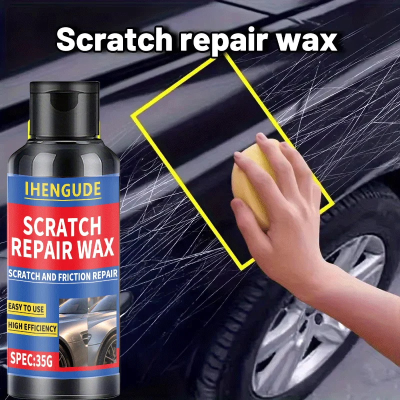 Car Scratch Repair Wax, Paint Surface Polishing Compound, Swirl & Scratch Remover for All Car Colors