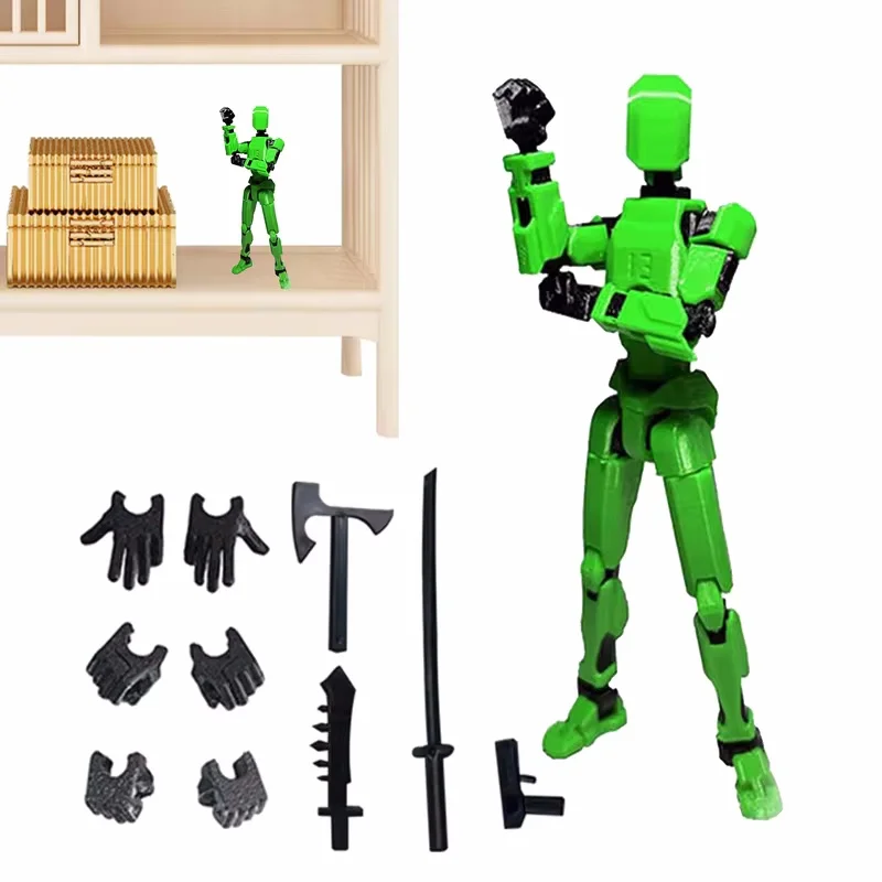 13 Gewrichten Figuur Beweegbare Dummy Pop Diy Assemblage Speelgoed Meerdere Styling Combinaties 3d Robot Model Desktop Decoratie Kinderen Geschenken