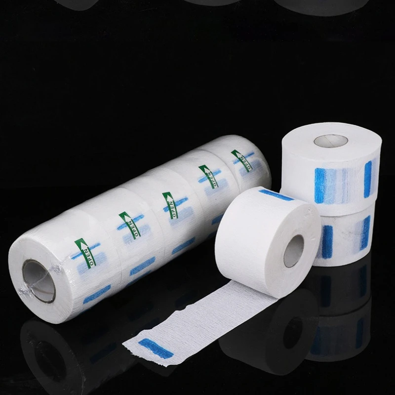 2026 Barber Professional Black Neck Paper Disposable Tissue Collar Tapes for Salon Hairdressing Necks Covering Tools Accessories