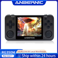 ANBERNIC RG350M 64Bit 3.5inch IPS Screen Handheld Game Console Opening Linux Tony System HDMI-compatible 2500 Games for PS1 CPS1