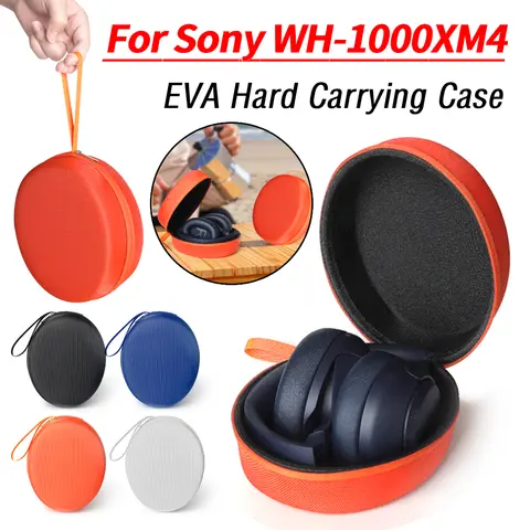 EVA Hard Carrying Case Shockproof Headphone Case Anti-drop Protective Case Anti-scratch Waterproof for Sony WH-1000XM4 WH-CH520