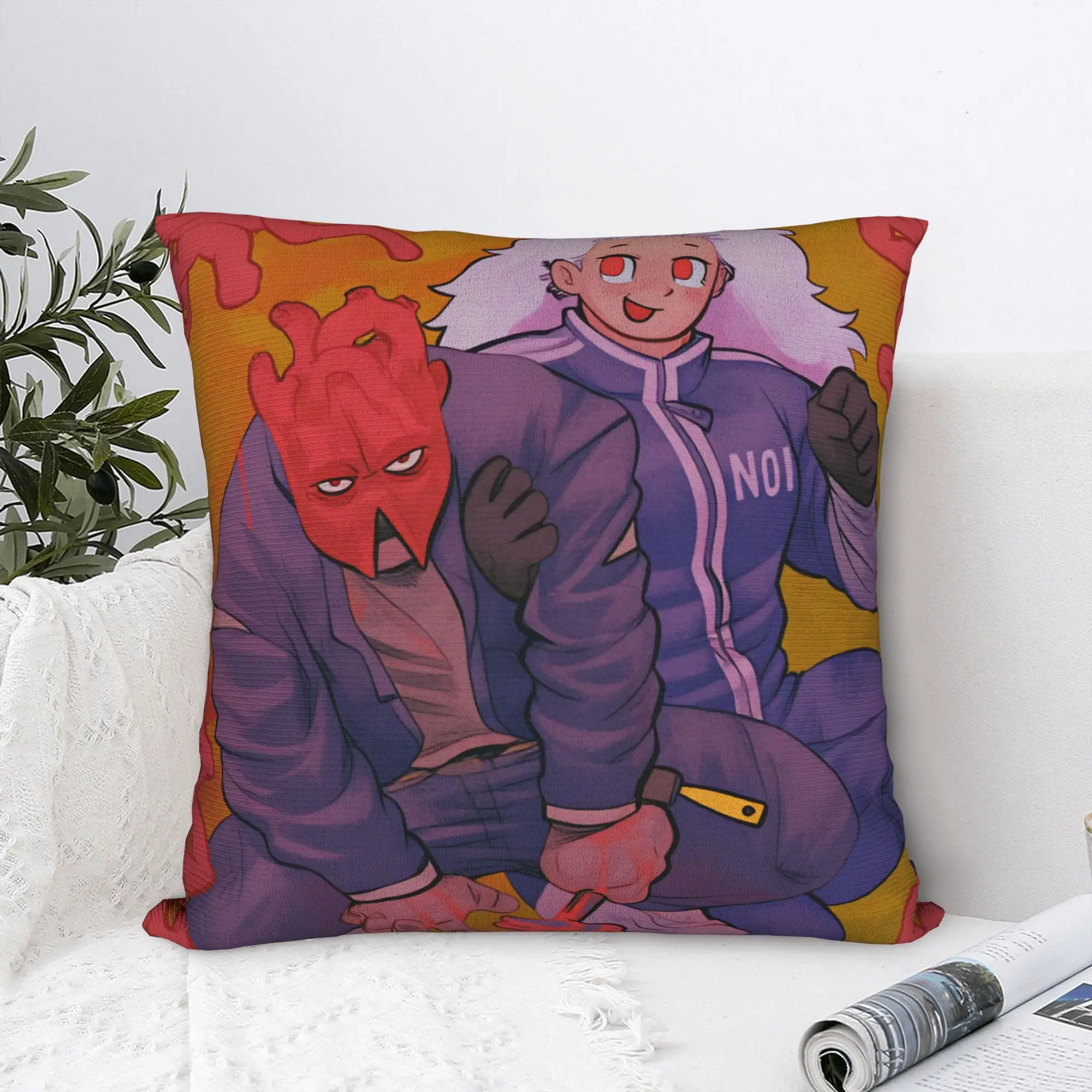 Dorohedoro Cleaners Pillow Case  Custom Pillow Cover For Living Room Sofa Kawaii Pillowcases