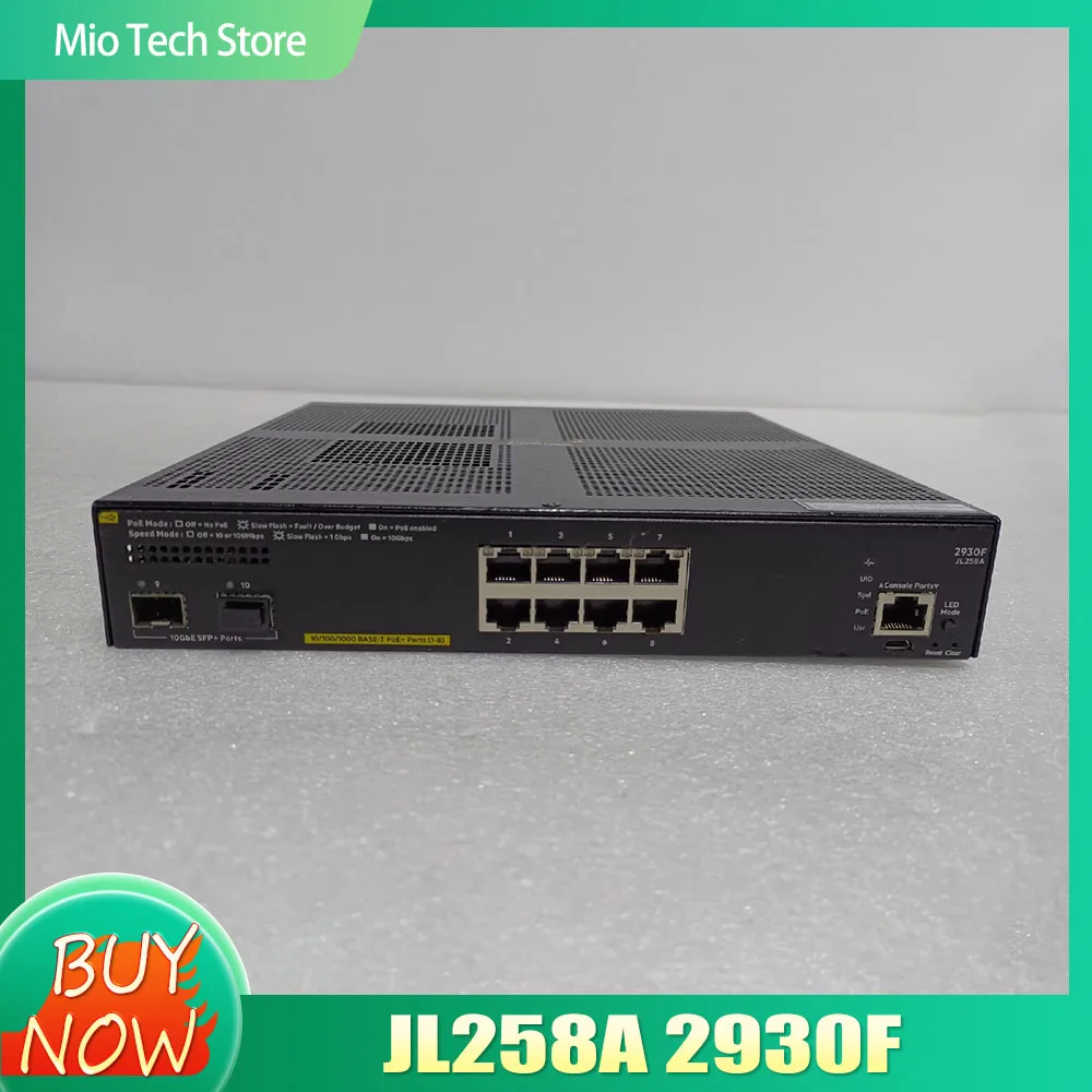 

For A-r-u-b-a JL258A 2930F 8G PoE+ 2SFP+ Switch Full Gigabit Switch