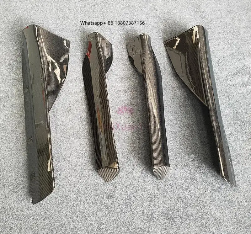 

ForMcLaren 540C 570S 570GT Upgraded 600LT Dry Carbon Fiber Side Skirt Sill Appearance Body Kit Big Surround