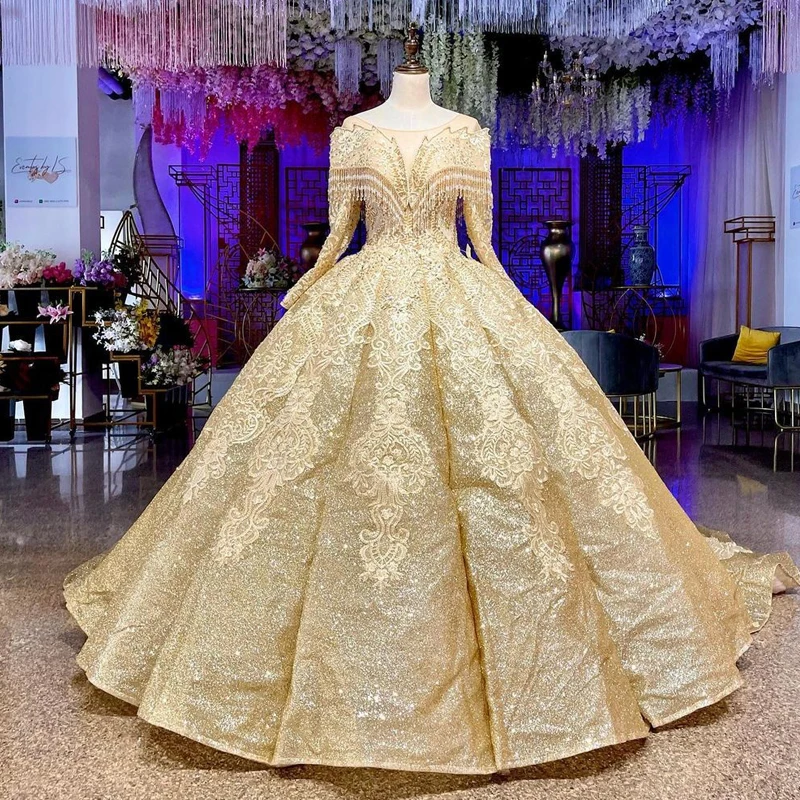 

2023 Stunning Quinceanera Dresses O-Neck Applique Sequin Beading Ball Gown Custom Made платье на выпускной