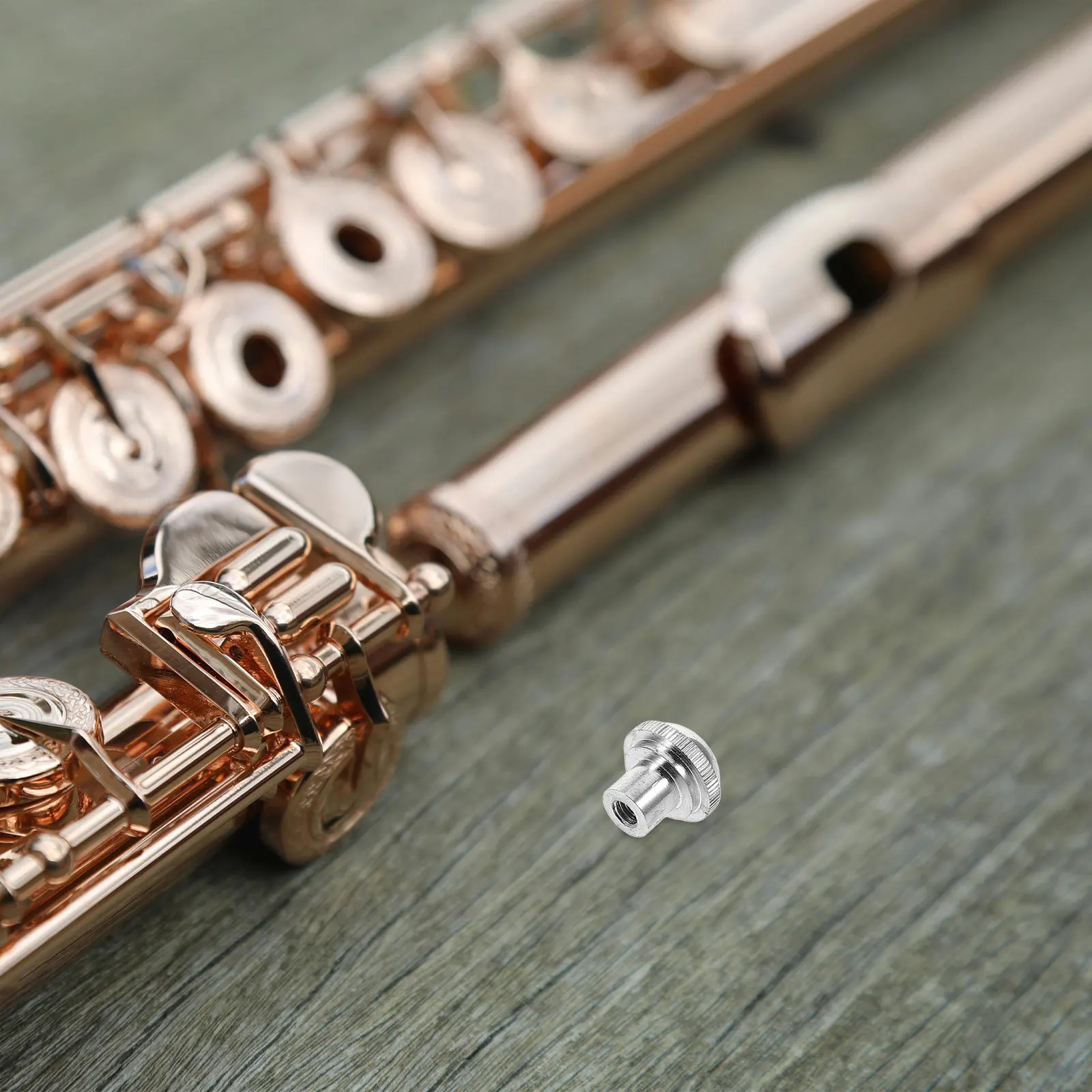 Piccolo Screw Cap Aluminum Alloy Replacement Part Enhanced Stability for Woodwind Instrument Piccolo Head Crown