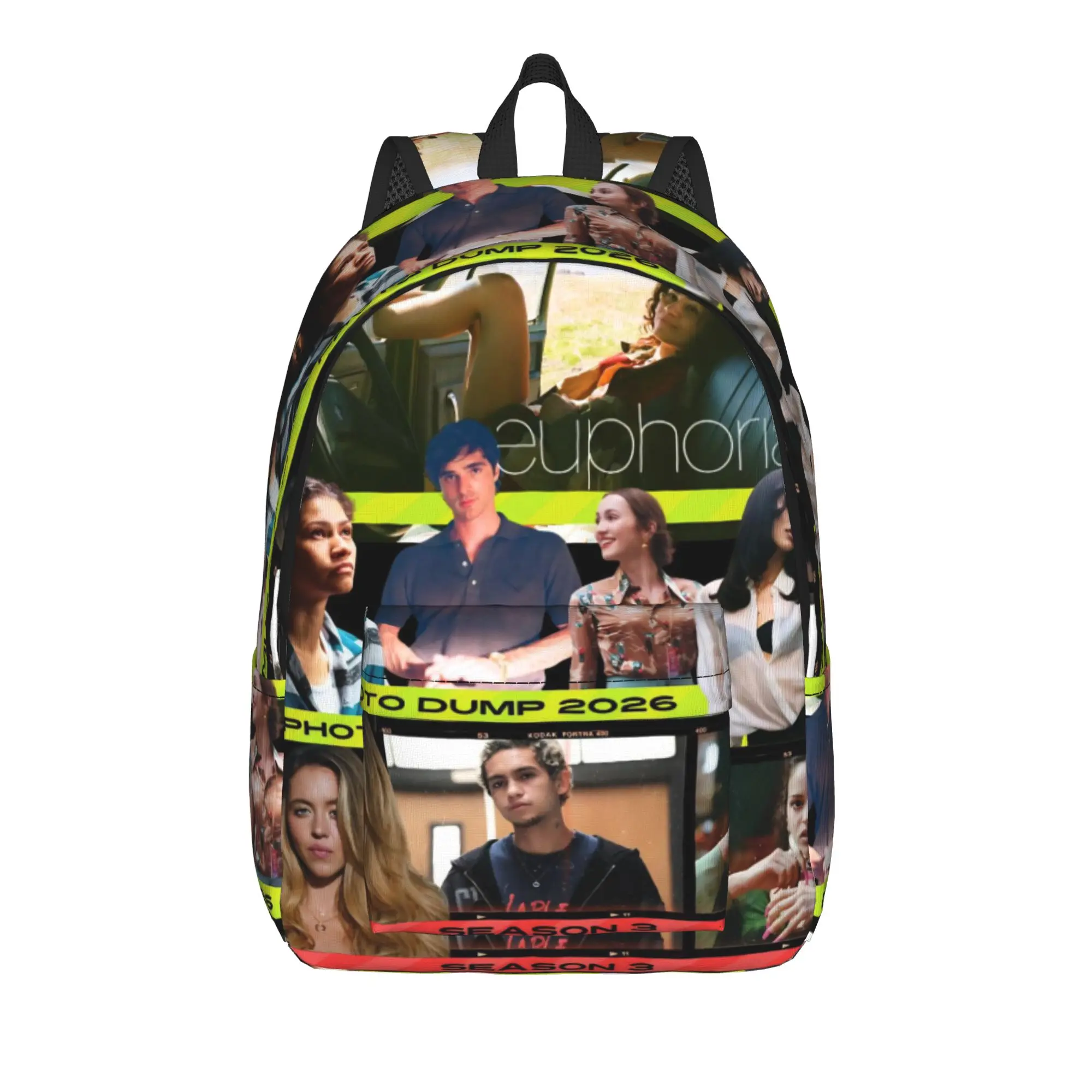 Euphorias Season 3 Sac à dos pour adolescents, sac à dos léger pour étudiants et professionnels, sac à bandoulière pour ordinateur portable pour hommes et femmes