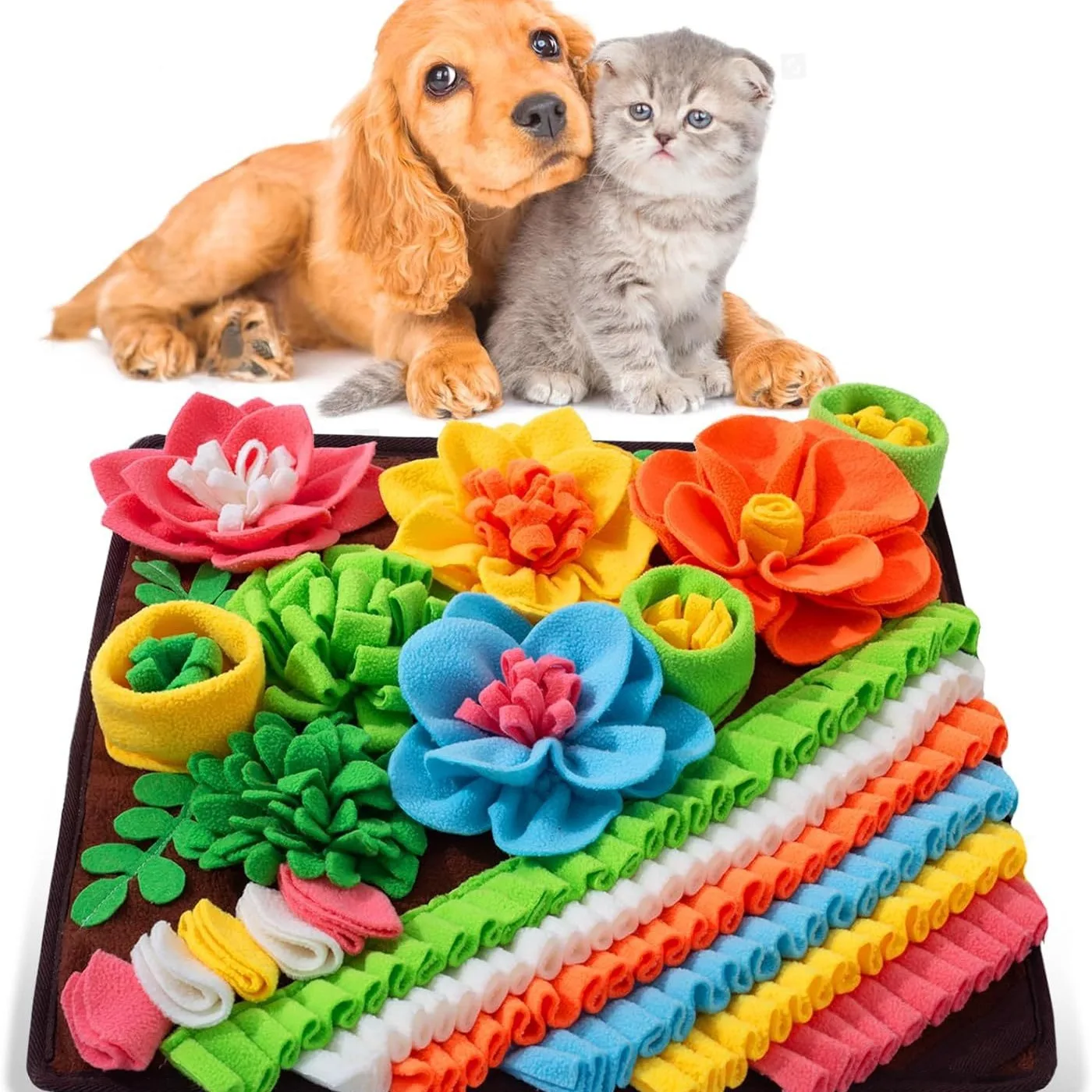 

Olfactory Pad Training Washable Hidden Food Dog Cat Slow Food Interactive Dog Olfactory Pad Pet Educational Toy