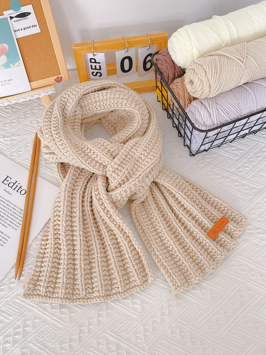 

Century Beauty Weaving Handmade DIY Self-woven Scarf Wool Dump Thick Thread Lover Milk Cotton Material Pack for Boyfriend