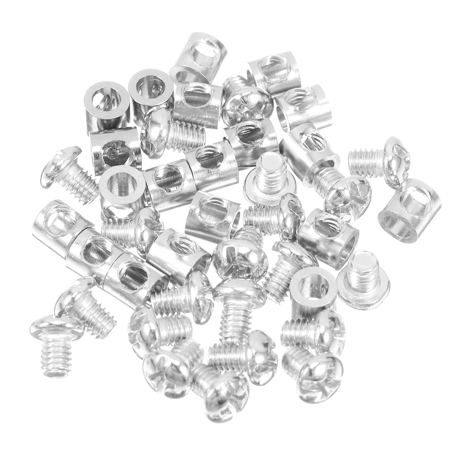 

20 Pcs Wire Rope Buckle Metal Cord Locks Bike Chain Parachute Fastener Adjustable Length Easy Tightening