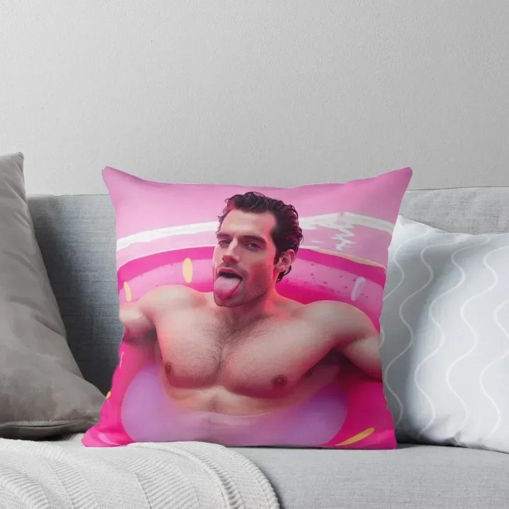 כרית זרוע מלבנית סקסית של הנרי קאוויל, כיסוי כרית דקורטיבית לספה, ציוד לחג המולד, כריות ספה