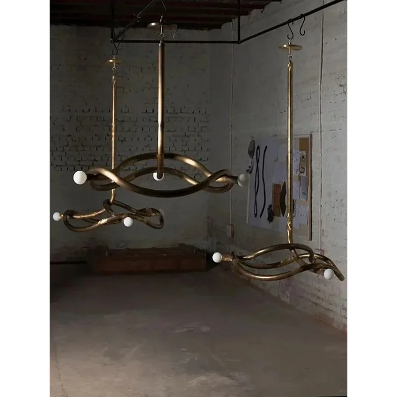 Modern Minimalist Textured Understated Luxury Chandeliers Home-Applicants Led Dimmable Lightings Suspension For Living Room