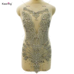 3D Rhinestone Applique for Wedding Dress Fashionable Popular Hot Sale Embellishment WDP-441