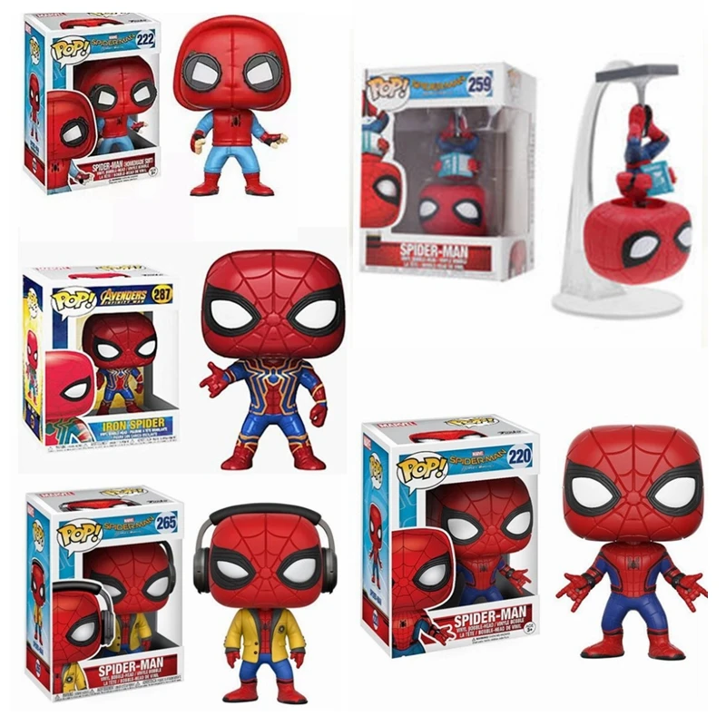 FUNKO POP Marvel Spider-Man Homecoming 220# 287# 259# 399# PVC