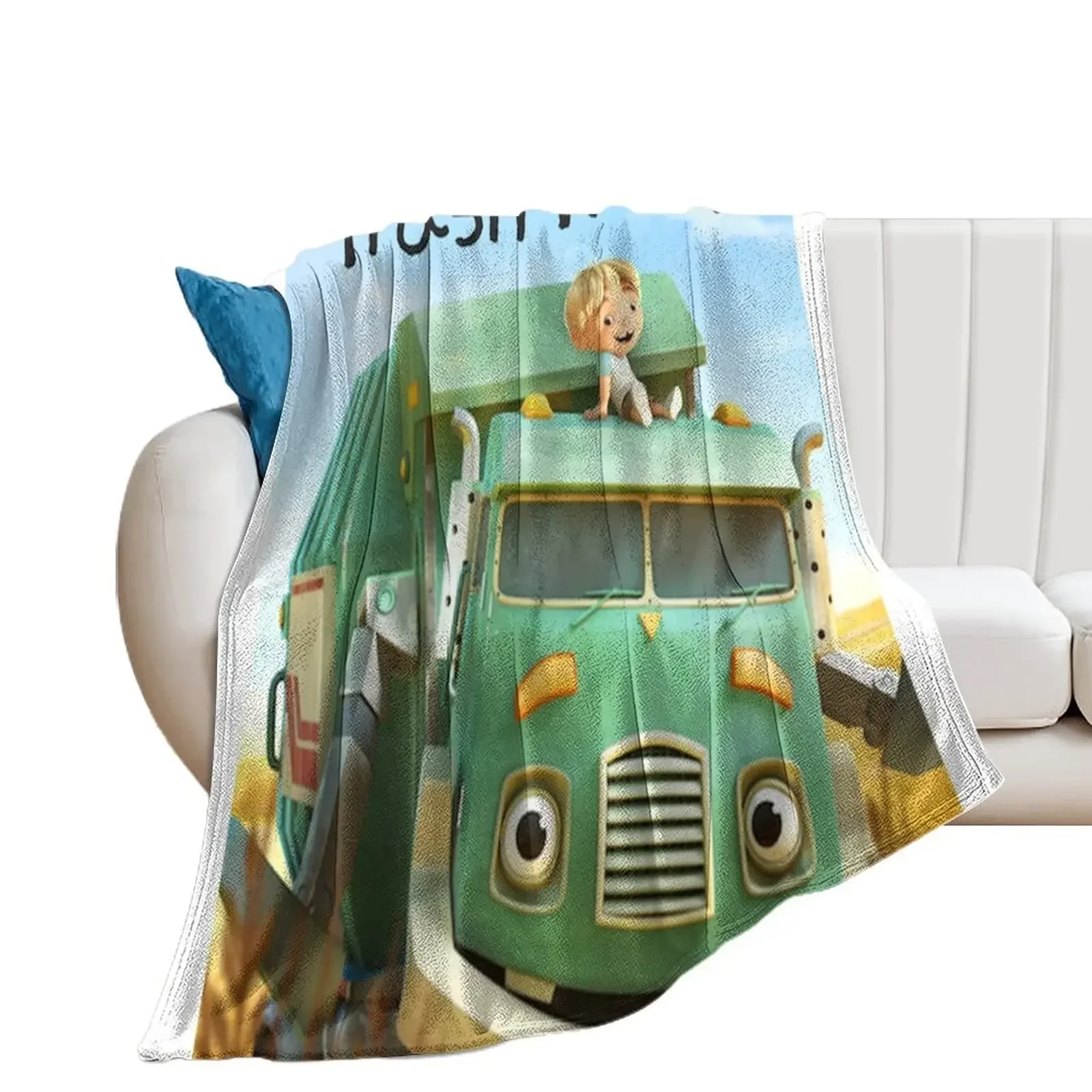 

Trash Truck, Garbage Truck Kids, I Love Garbage Trucks, Hank And Trash Truck, Trash Truck and hank, i love T Throw Blanket