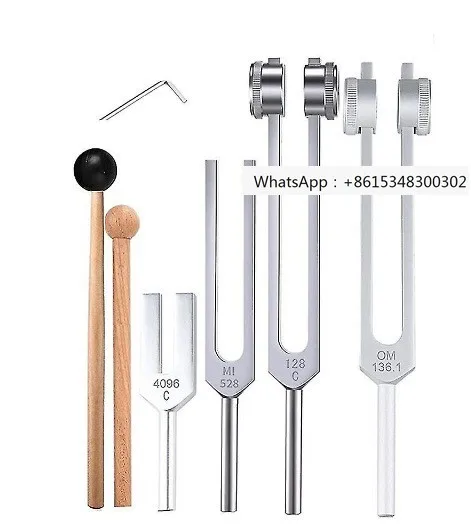 Aluminum alloy tuning fork 128hz136.1hz MI528Hz 4096hz sound therapy tuning fork, advanced tuning fork