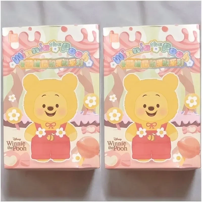 

MinisoWinnie the Pooh Candy Bear Series слепая коробка Vinly Plush Mystery Box Сумка-сюрприз Подвеска Кукла Фигурка Девушка Подарок **@