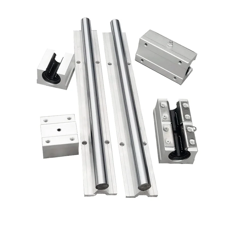 SBR linear rail 10mm SBR50 length 100mm 150 mm 1set: 2pcs linear guide SBR50+ 4pcs SBR50UU blocks