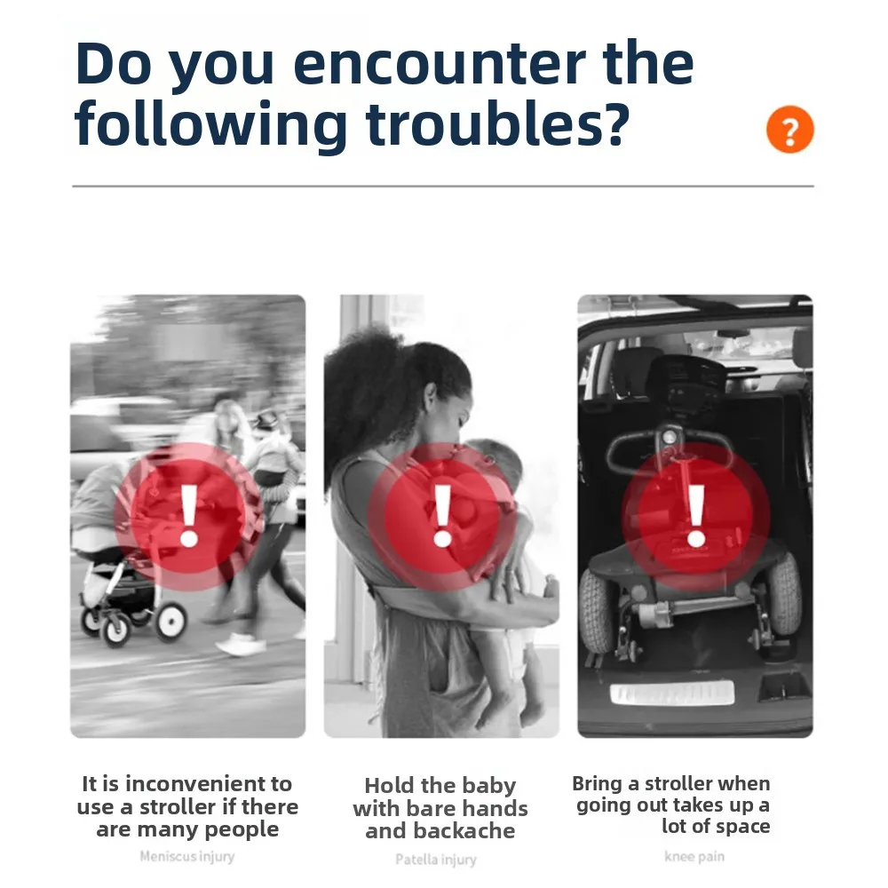 Portabebés de diseño ergonómico, taburete de cintura ajustable y transpirable para bebé, bolsa de almacenamiento tipo sujeción Horizontal, asiento de cadera infantil