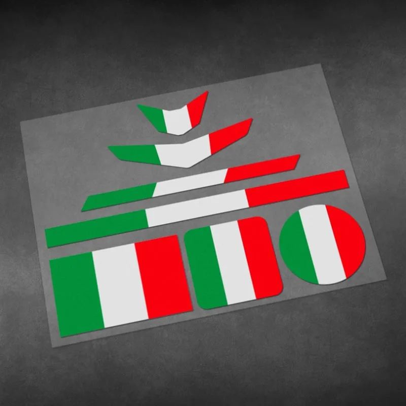 

Italian Green White Red Tricolor Creative Reflective Sticker Motorcycle Body Helmet Decoration Decals Vinyl Waterproof Pegatinas