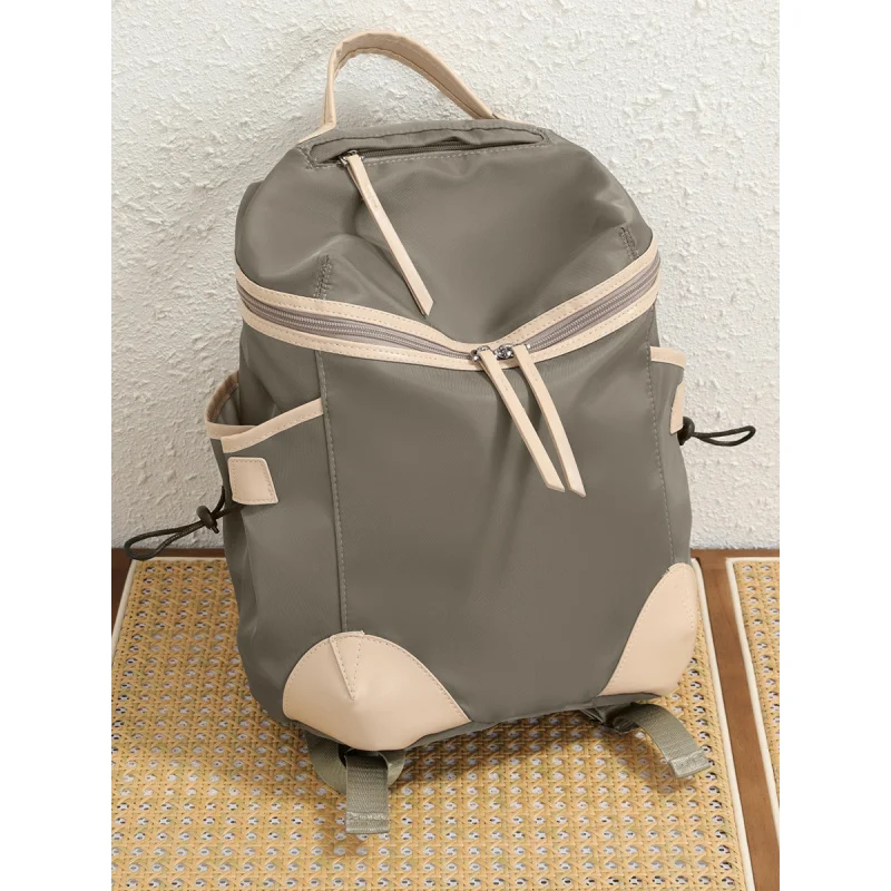 Women's backpack, stylish for commuting, large capacity, lightweight travel bag, high-looking college student backpack, outdoor