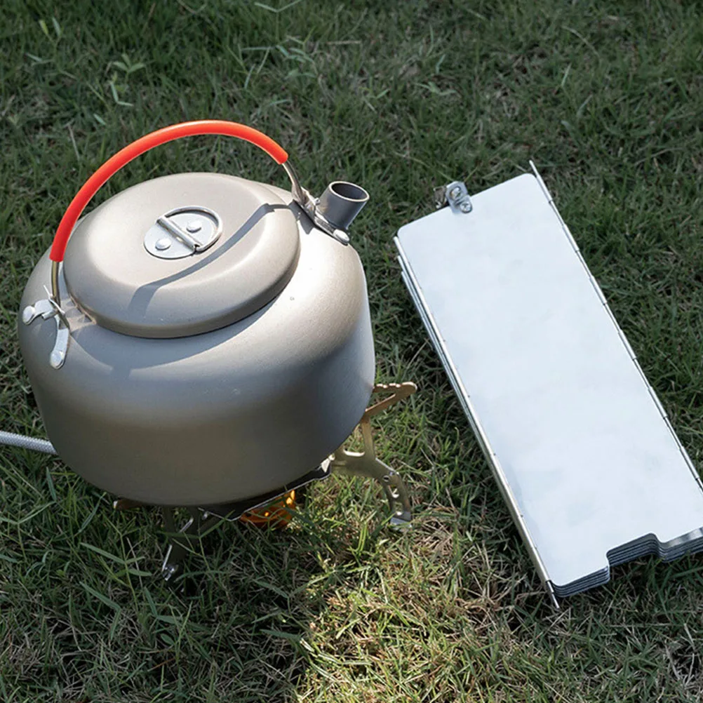 

1Set Aluminum Alloy Foldable Stove Windscreen Windproof Plate Camping Outdoor Gas Wood Burner Stove Wind Guard for Hiking Bbq