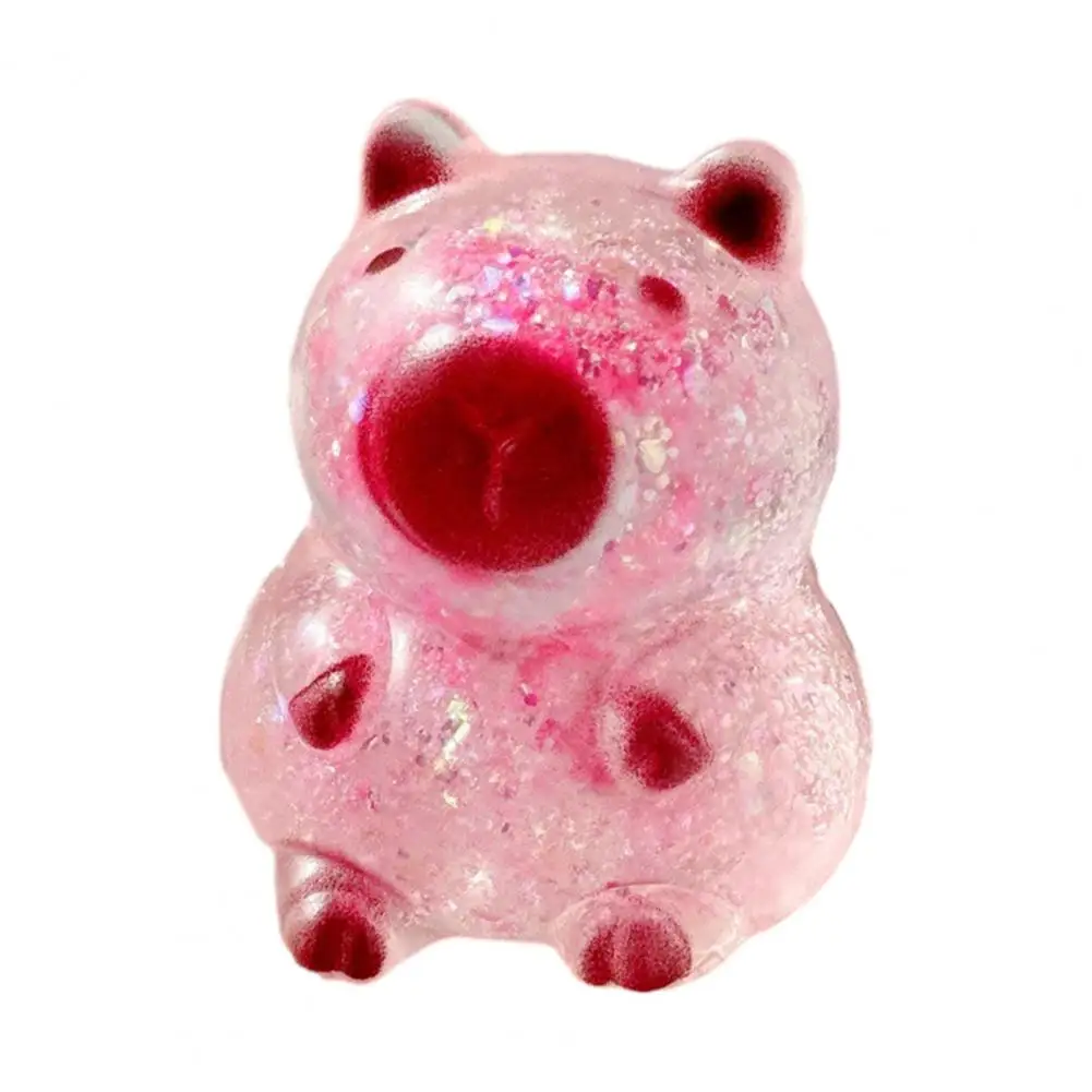 

Игрушка-антистресс Капибара с блестками, медленно расширяющаяся игрушка-мялка для снятия тревоги, игрушка-фиджет для расслабления и игр