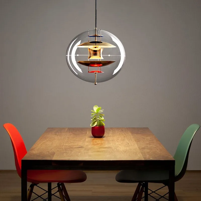 Duńska osobowość Kulista lampa planeta Kreatywny skandynawski kawiarnia Herbaciarnia Restauracja Bar Designerski żyrandol