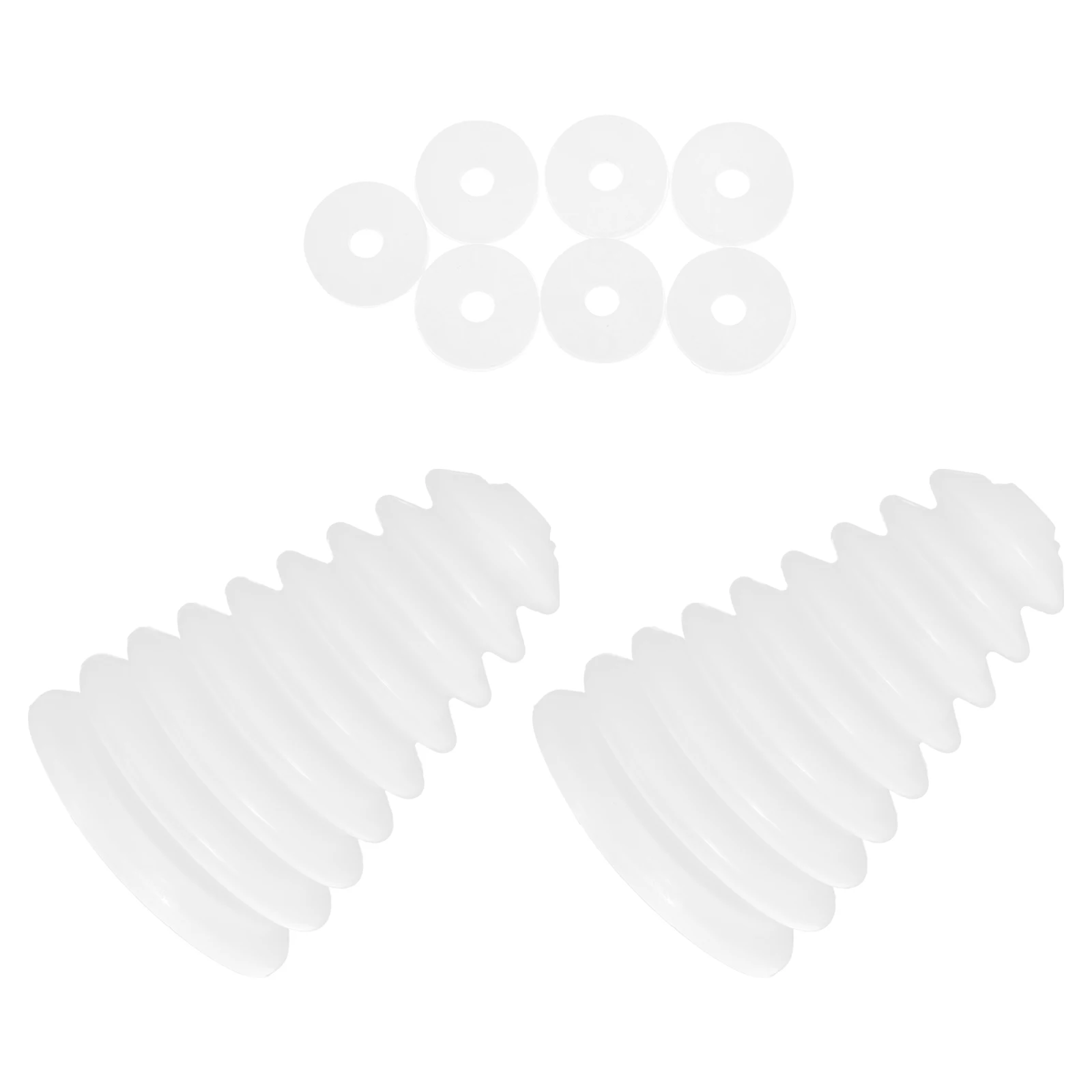 

2Pcs Electric Drill Dustproof Cover Durable Silicone Bowl White Prevents Dust Diffusion Stops Soiling Clothes Long Service Life
