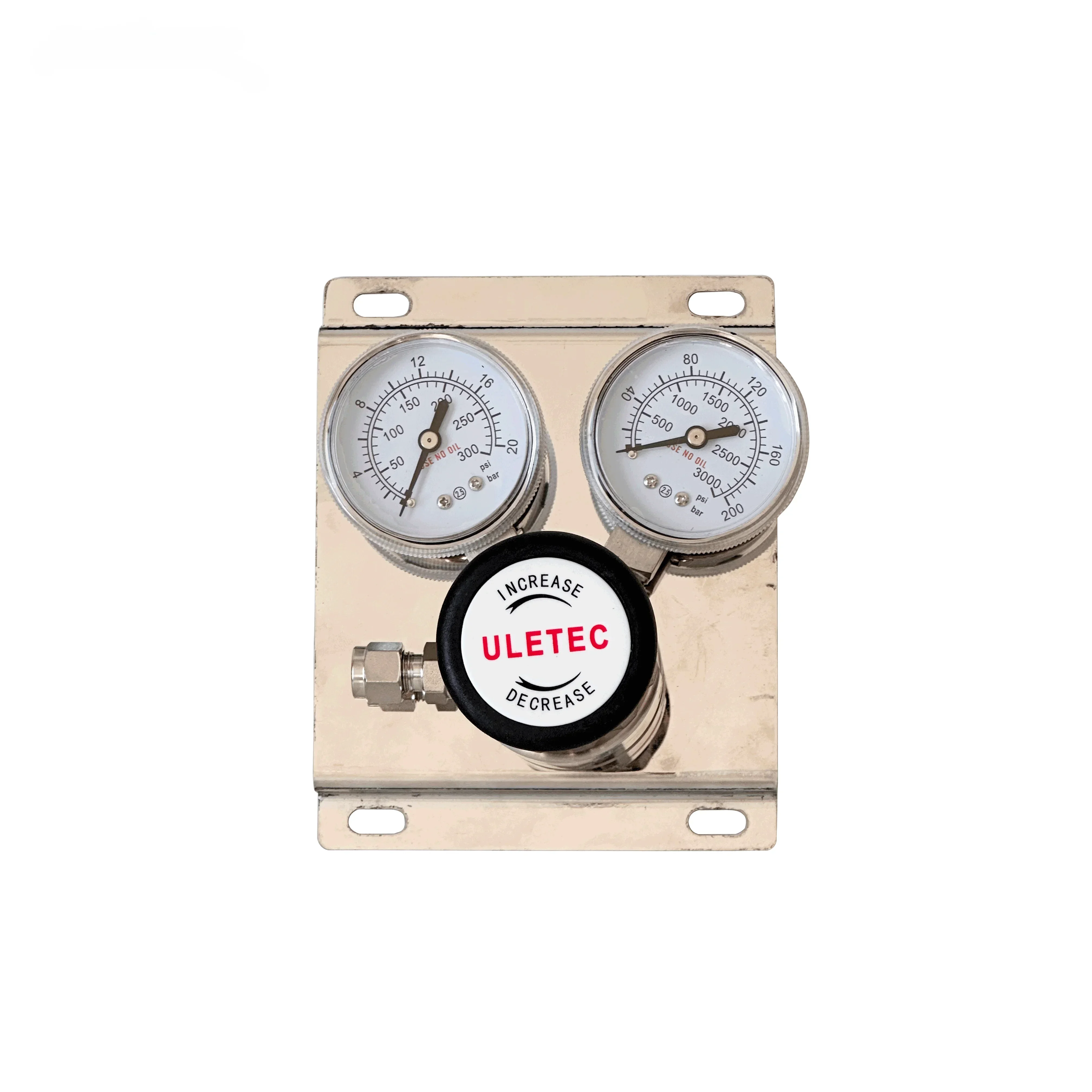 Control Panel Single Stage  SS316L Gas Pressure Regulator with Outlet Gauge 1.6MPa Easy To Use and Simple Operate