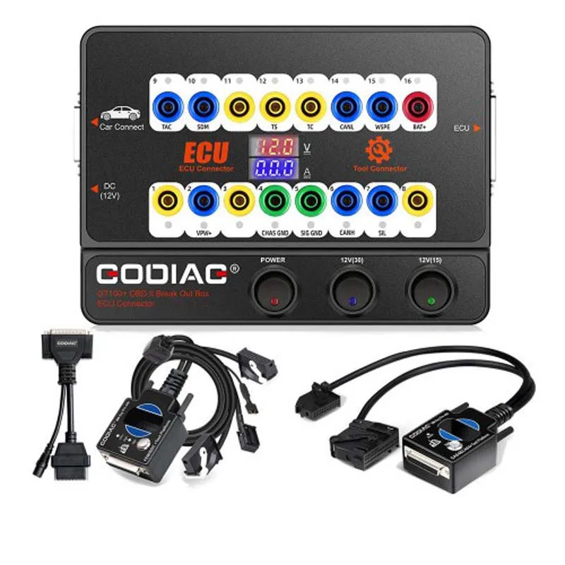 

GODIAG GT100 блочный инструмент ECU + для CAS4 CAS4 + и испытательной платформы FEM/BDC посылка пакет, автоматический ключ, ECU Программатор