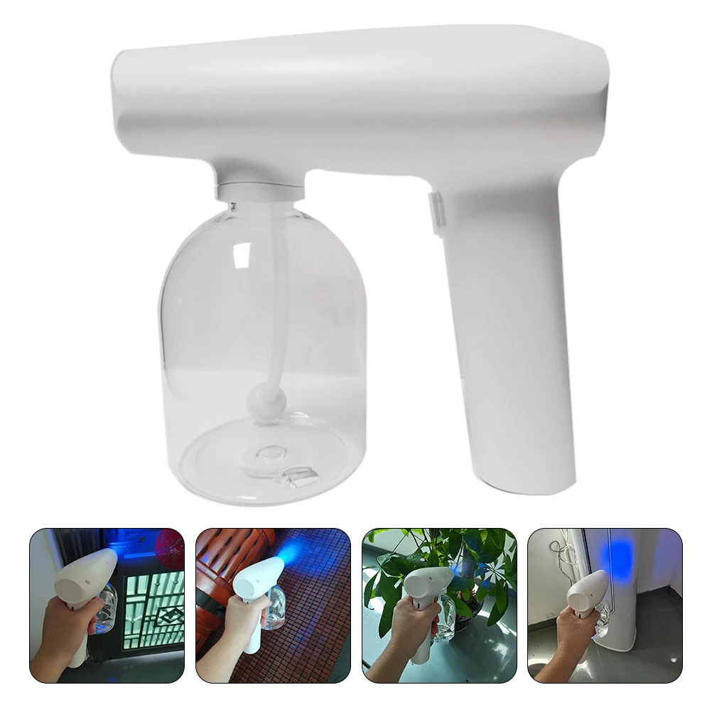 

Wireless Blue Blue Light Disinfection Sprayer Disinfection Sprayer 500ml Rechargeable Portable for Home Office Car School Garden