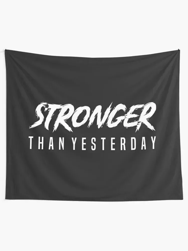 STRONGER THAN YESTERDAY - BODYBUILDING Tapestry Decoration Bedroom Christmas Decoration Tapestry