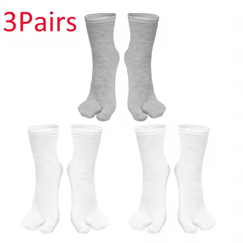 Fashion Japanese Style Tabi Toe Socks for Men Women Summer Fiber Two Finger Socks Kimono Flip Flop Sandal Split Tabi Toe Sock - Image 9