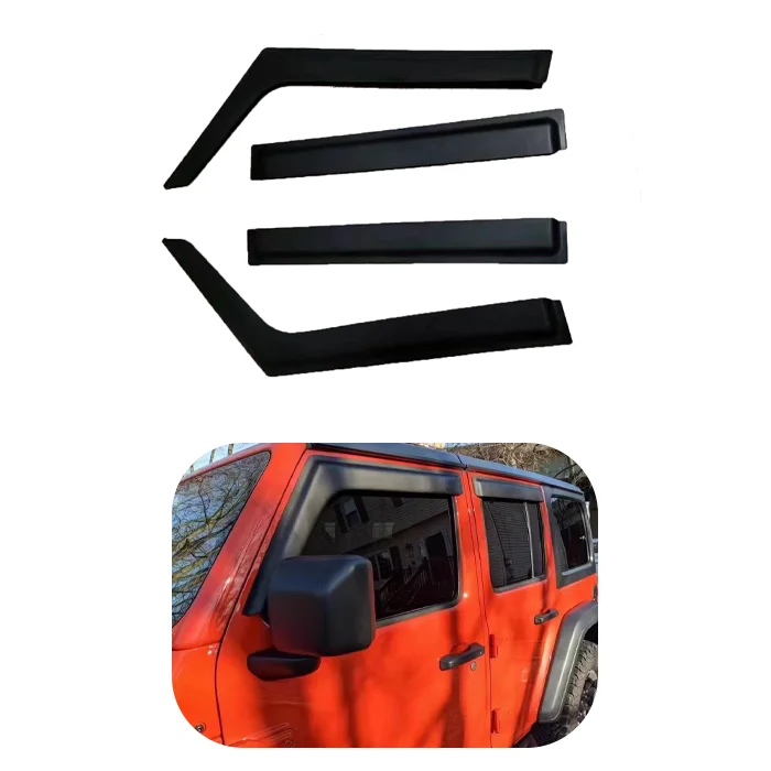 

Rain Eyebrow For Jeep Wrangler JK JL JT (2-doors/4-doors) Rain Shield ABS Plastic Sun Visor Exterior Kits Off-Road Accessories
