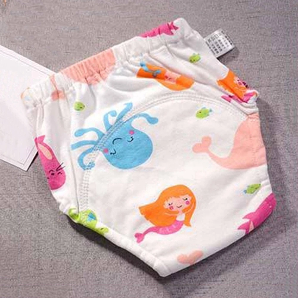 

Washable Infant Octopus Newborn Animal Plane Infant Training Shorts Baby Nappies Cartoon Diaper Cotton