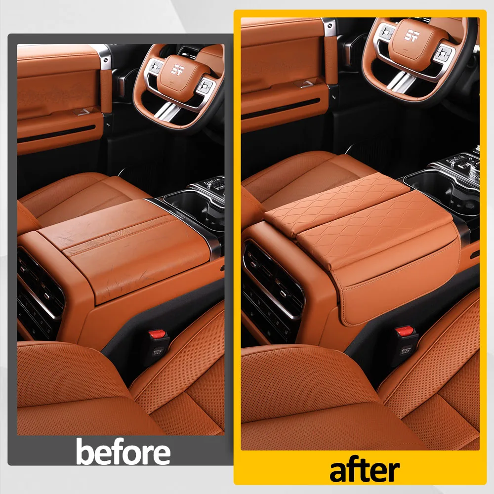 2 Pcs Armrest Box Height Pad For Chery Jetour G700 2025 2026 Car Modification Accessories Original Color Leather Protective Pad
