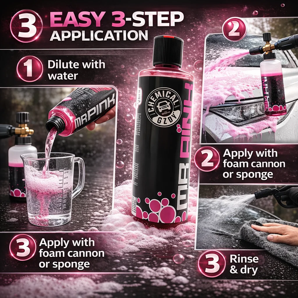 Sabun Cuci Mobil Berbusa Merah - Car Wash Shampoo Ph Neutral High Foaming ulasan dan harga