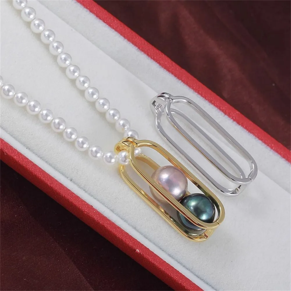 

Подвеска из стерлингового серебра 925 пробы с жемчугом, DIY пустая ободок, чашка, ювелирные изделия для рукоделия, фурнитура для подвески с полыми зубцами