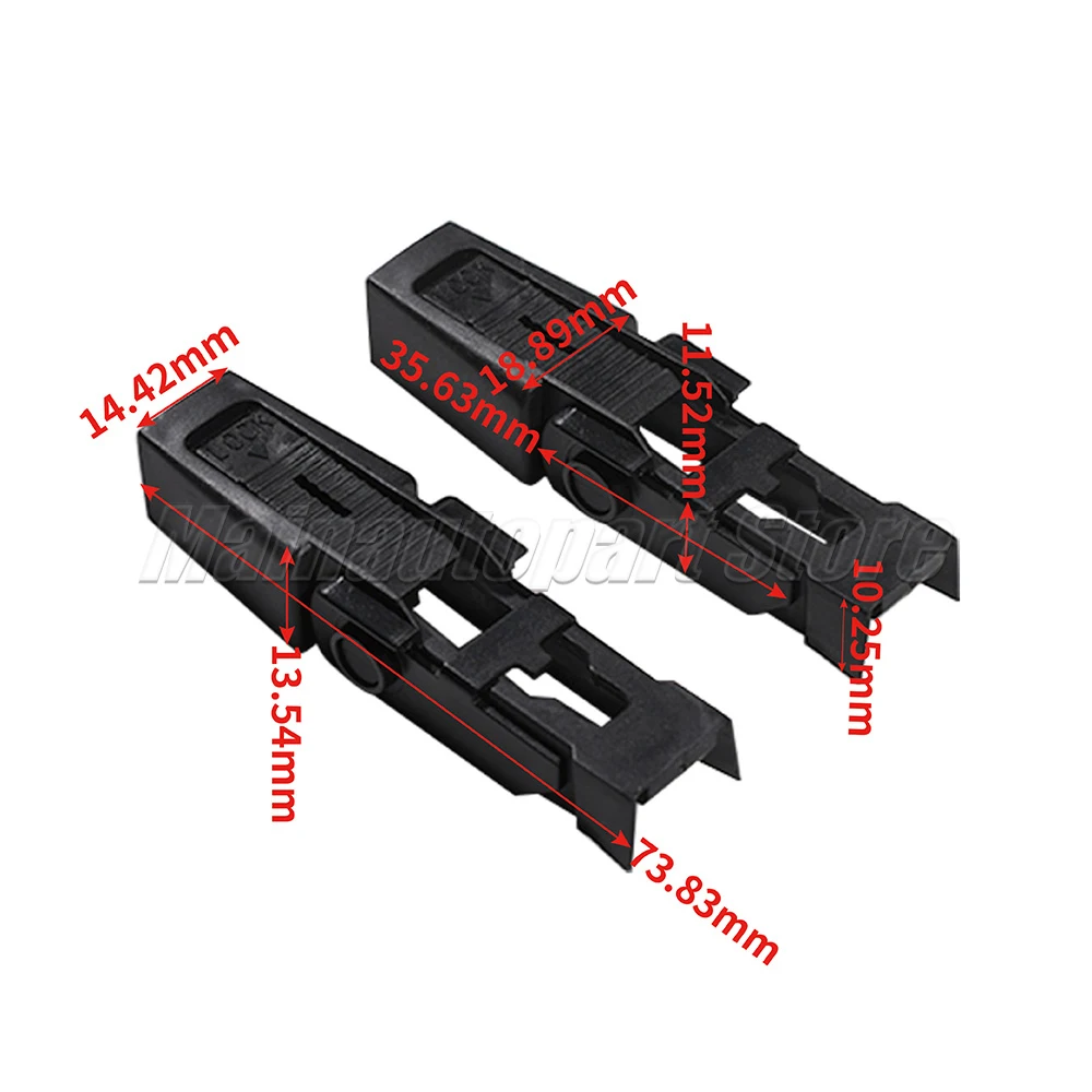 For Land Rover Discovery 2 Td5 1998 - 2004 2Pcs Front Wiper Arm Blade Retaining Clip Range Rover L322 2002 - 2012 DKW100020