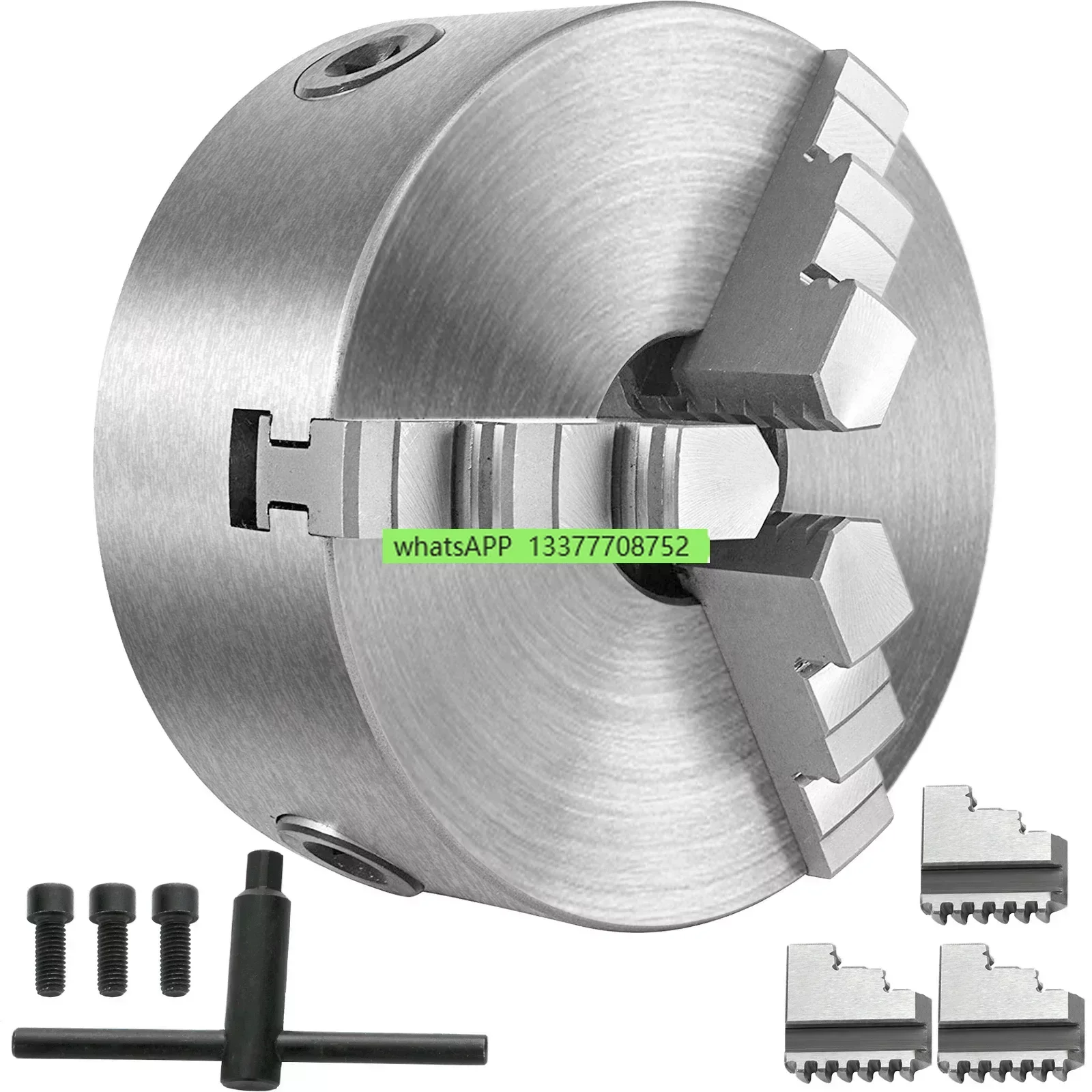 

K11 Lathe Chuck 3 Jaws Manual Self-Centering K11-100 K11-125 K11-160 K11-200 W/ Mounting Bolt for Grinding Milling Turning