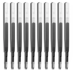 Universal Blue/Black Gel Refills for Retractable Pen 0.5mm/0.7mm Point Smooth Writing Office School Stationery 10PCS