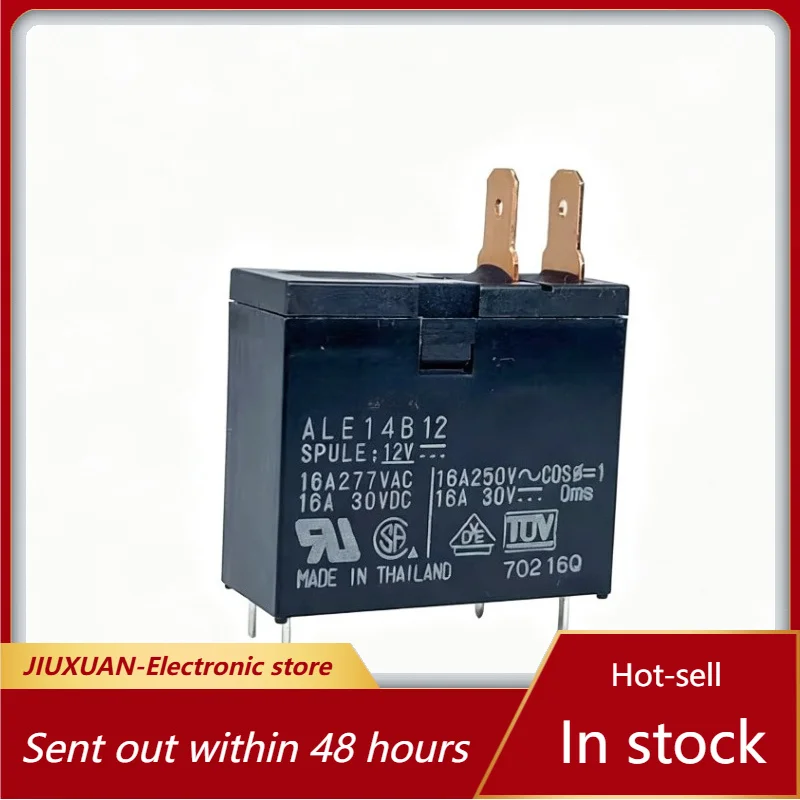 New 1pcs ALE14B12 DC12V 4Pin 16A 277VAC Mini PCB Power Relay Electromagnetic Control Relay For Home Appliance Air Conditioner